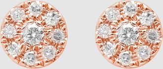 Djula Boucles doreilles Magic Touch Cible Diamants Or Rose