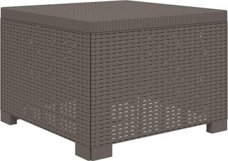 vidaXL Sill&oacute;n Individual De Jard&iacute;n Apariencia De Ratan Pp Gris Claro Vidaxl