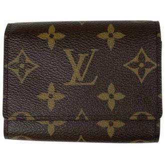Louis Vuitton Pre-owned Wallets, female, Brown, Size: ONE SIZE Pre-owned Travel Pass Case