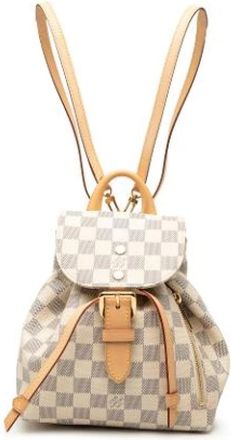 Louis Vuitton Pre-owned Sperone BB - Dames - Vintage Rugzakken - Wit - ONE Size - Leer - Vintage