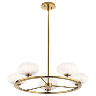Netlighting Kichler Pim Globe Pendant Ceiling Light Fox Gold 3000K IP44