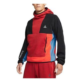 Nike Mens Nike ACG PolartecWolf Tree Fleece Pullover Red CV0643-671