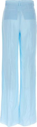 Sportmax Womens Blue Viscose Casual Pants