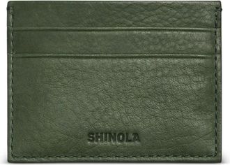 Shinola stitched cardholder - men - Calf Leather - One Size - Green