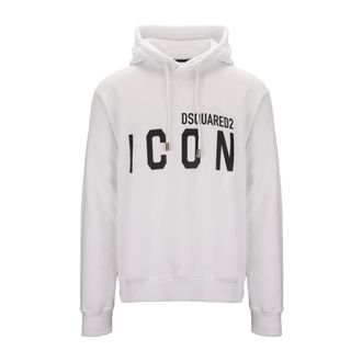 Dsquared2 Hoodies, male, White, Size: 2XL Hoodies