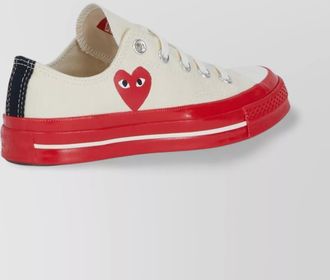 Comme Des Gar&ccedil;ons low-top canvas sneaker rubber sole
