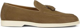 Doucal's Mocassini in pelle scamosciata con nappa - Marrone