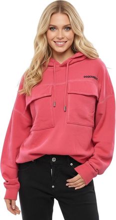 Dsquared2 Pink Logo Hood Sweatshirt