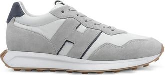 Hogan Grey Color Block Sneakers