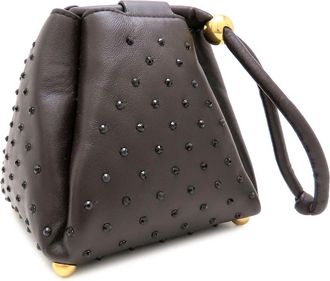 Bottega Veneta Pre-owned Bottega Veneta Crystal Embellished Lambskin Square Puffy Bag Ladies WQ39OZN868LQ75TG