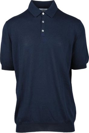 Gran Sasso Polo Shirt - Heren - Polos - Blauw - L - Katoen - Tops