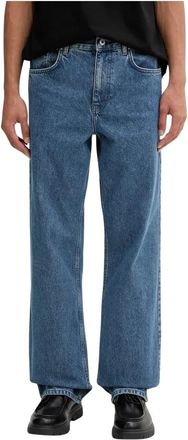 Karl Lagerfeld Relaxed High Waist Jeans - Heren - Regular Fit Jeans - Blauw - W33 L32 - Katoen - Jeans