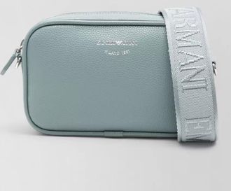 Emporio Armani camera shoulder bag textured adjustable strap