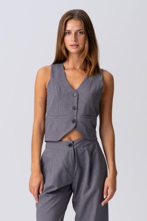 Perform Collection Natalie Vest - Donkergrijs
