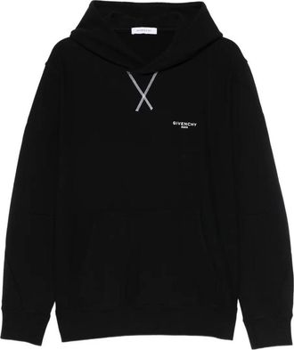 Givenchy Couture Seam Fleece Hoodie With Paris Embroidery