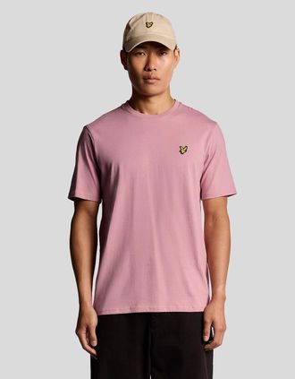 Lyle & Scott Lyle And Scott Mens Cotton Crew Neck T-Shirt - Pink - Size: 38