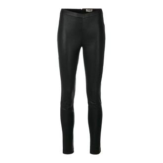 Zadig&Voltaire Pharel Leren Legging - Dames - Broeken - Zwart - Maat: M Leer