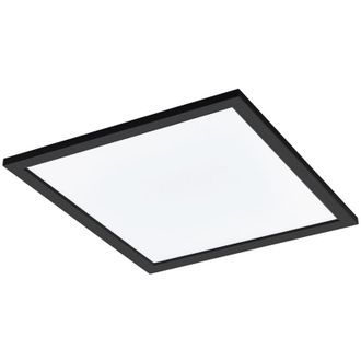 Eglo Plafoniera Moderna Salobrena-Z Alluminio Nero Luce Led Integrato 21,5W
