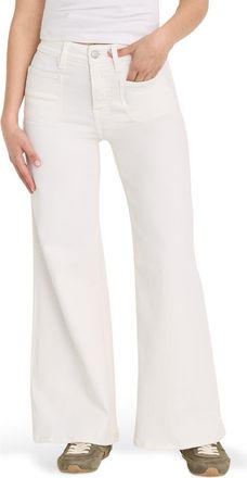 Good American Good Palazzo High Waist Jeans in White001 at Nordstrom, Size 10P