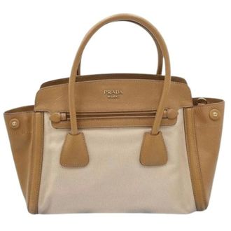 Prada Pre-owned Handbags, female, Beige, Size: ONE SIZE Pre-owned Vintage Handbag