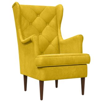 vidaXL Sill&oacute;n Amarillo Terciopelo Vidaxl