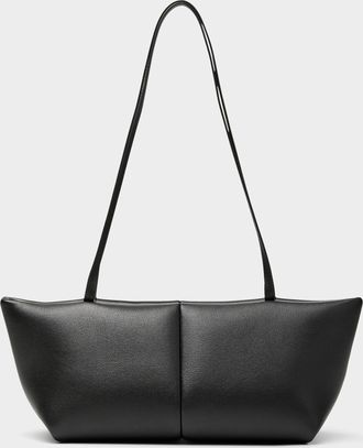 Maeden Womens Boulevard elongated leather shoulder bag