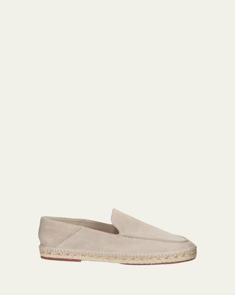 Loro Piana Mens Foldover Suede Espadrille