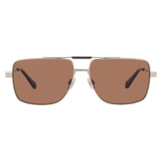 Ferragamo Brown Navigator Mens Sunglasses SF318SP 710 60