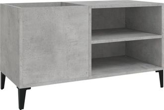 vidaXL Vidaxl - Record Cabinet Concrete Grey 84.5x38x48 cm Engineered Wood