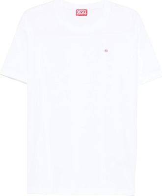 Diesel Tops, Heren, Wit, M, Katoen, T-Norm-Microdiv T-Shirt
