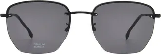 HUGO BOSS Dark Grey Square Mens Sunglasses BOSS 1712/F/SK 0003/IR 58