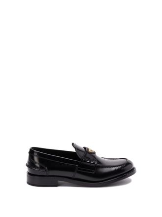 値下げ中【PRADA】プラダ ローファー 革靴27cm アイボリー