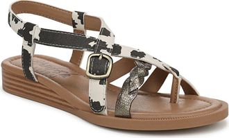 Blowfish April Wedge Sandal in Cow Print Faux Suede at Nordstrom Rack, Size 8.5