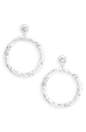 Karine Sultan Crystal Circle Drop Earrings in Silver at Nordstrom Rack
