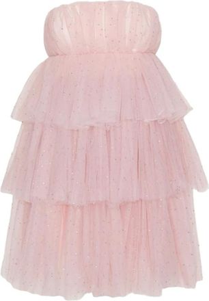 Rotate Partyjurk - Dames - Feestkleedjes - Roze - S - Tule - Kleedjes