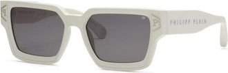 Philipp Plein Authentieke Bril met Topkwaliteit - unisex - Zonnebrillen - Wit - 57 MM - Accessoires