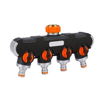 OEM Distribuidor De Grifo De Cuatro V&iacute;as, Distribuidor De Conexi&oacute;n De Agua, Distribuidor De Caudal De Agua Ajustable Para Uso En Jardines