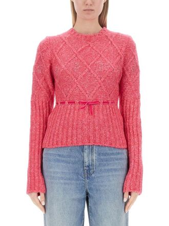 Cormio Textured Diamond Knit Sweater