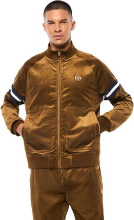 Sergio Tacchini Cordurato Track Jacket in Bronze Brown at Nordstrom, Size Xxx-Large