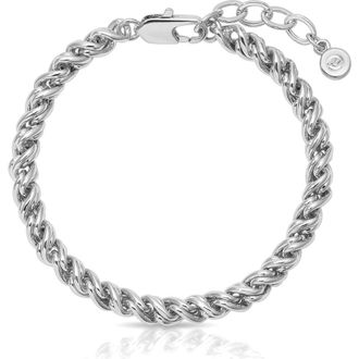Ettika Spiral Chain Bracelet in Silver at Nordstrom