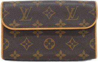 Louis Vuitton Brown Coated Canvas Fanny Pack Pochette (Pre-Owned)