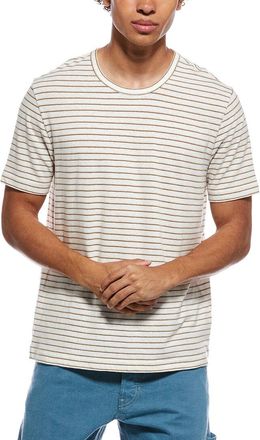 Vince Linen-Blend Crewneck T-Shirt