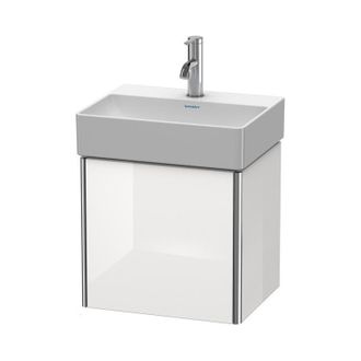 Duravit Duravit Xsquare Unidad De Tocador De Pared 43.4 X 34.0 Cm, 1 Puerta Parada A La Derecha, Para El Lavabo Durasquare 073245, Color (frente/cuerpo): Perl