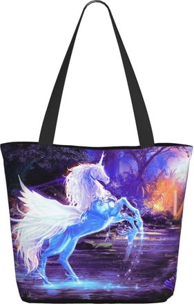 AOOEDM Magic Unicorns Ladies Shopping Bag 13x11x7in.The Perfect ValentineS Day Gift.It Is The Best ValentineS Day Gift For Mom, Daughter, Wife,Etc