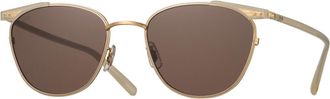 Eyevan 7285 Ellwood IV/G Mens Sunglasses Gold Size 52