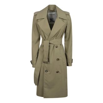 Burberry Dames, Mantels, Groen, Maat: XS Katoen