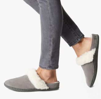 Sorel NAKISKA SLIDE II Womens Mule Slippers Quarry/Grill - Grey - Size UK 3