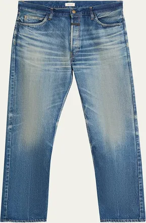 Fear of God Mens Relaxed Straight-Leg Denim Jeans