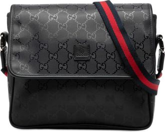 Gucci Pre-owned Gucci Kids GG Imprime Web Messenger Bag Ladies P8UICLG9ELI90EWC