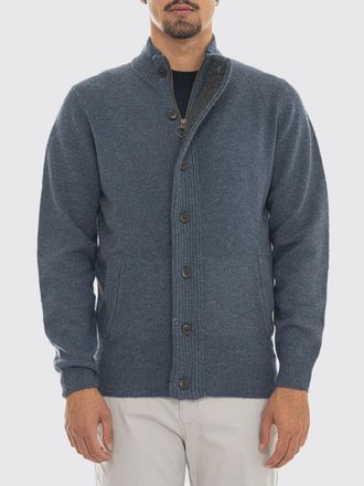 Barbour Cardigan in pura lana con collo alto e chiusura a bottoni